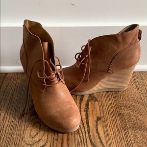 Lucky Brand wedge booties